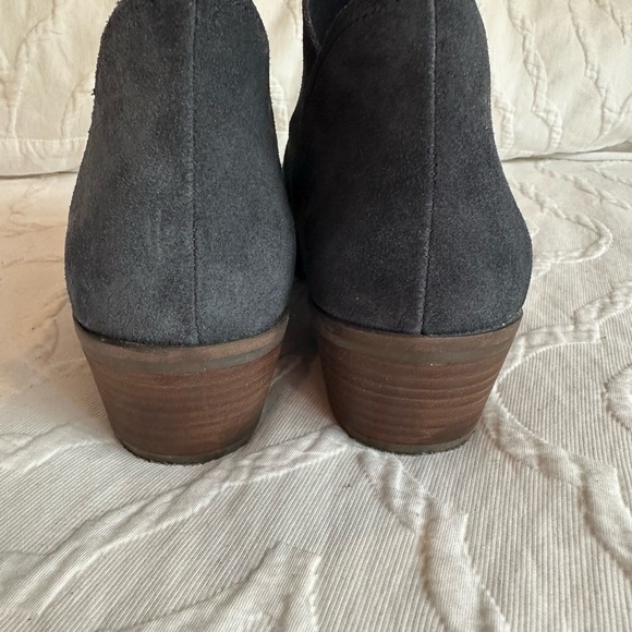 Lucky Brand Suede Booties Blue Sz 9 - Picture 4 of 11